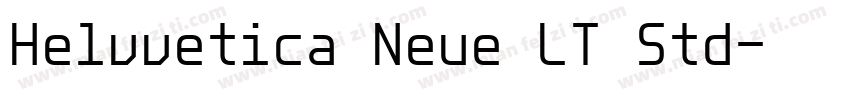 Helvvetica Neue LT Std字体转换